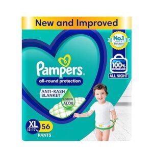 Pampers All round Protection Pants Style Baby Diapers, X-Large (XL) Size, 56 Count,