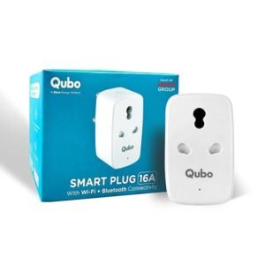 QUBO 16A Wifi + BT Smart Plug from Hero Group, Energy Monitoring, Suitable for large appliances