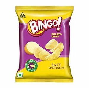 Bingo! Original Style Chilli Sprinkled & Salt Spinkled - Flat Cut Spicy Potato Chips Pack for Snacks – 21 g